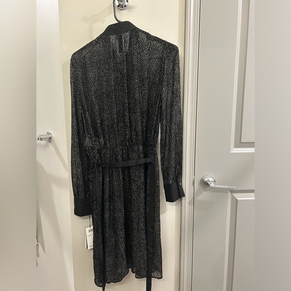 Marc Cain Sheer Dot Dress long Sleeve Black N1 - Picture 6 of 12